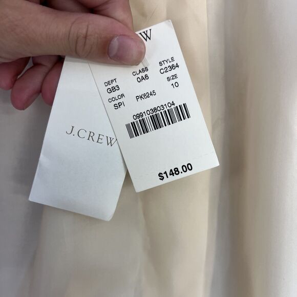 NWT $148 J.CREW Sz. 8 Regent Blazer Linen Light Pink C2364 FS Benefits Charity - Picture 8 of 15